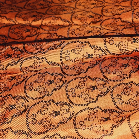 THOMAS WYLDE Orange,black Silk Skull Print Scarf - Picture 14 of 14
